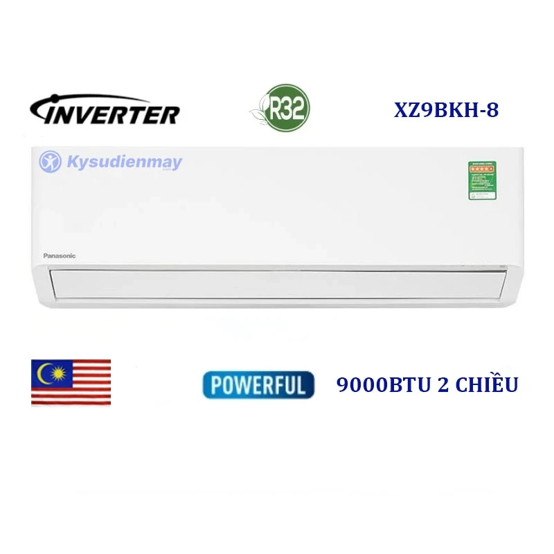 Điều Hoà Panasonic 9000BTU 2 Chiều Inverter Cao Cấp CU/CS-XZ9BKH-8